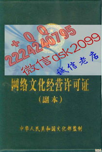網絡文化經營許可證 數字內容產業的通行證與規范樣本